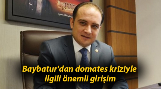 Baybatur'dan domates kriziyle ilgili önemli girişim