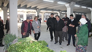 İlçe protokolünden pazaryeri ziyareti