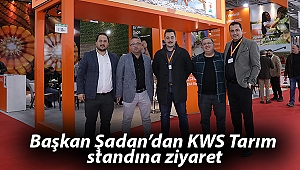 Başkan Şadan'dan KWS Tarım standına ziyaret