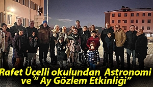 Rafet Üçelli okulundan  Astronomi ve 