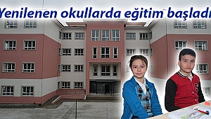 Yenilenen okullarda eğitim başladı